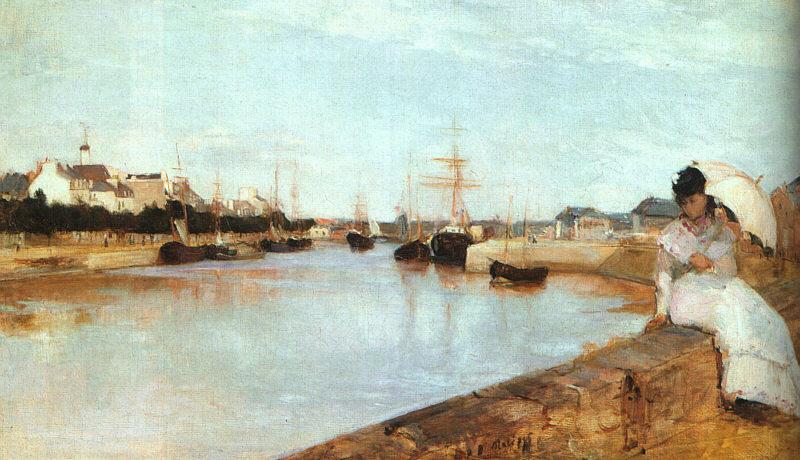 Berthe Morisot The Harbor at Lorient oil painting image